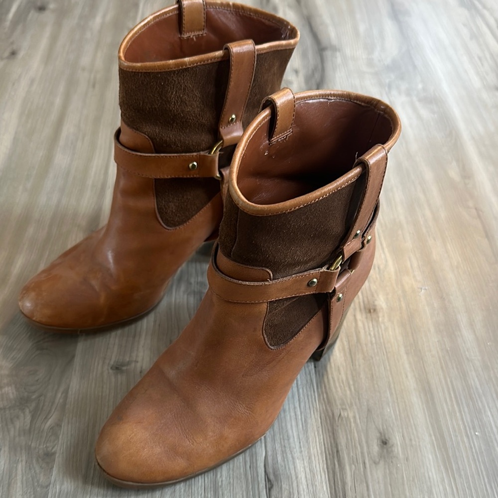 Brown Leather Ankle Boots